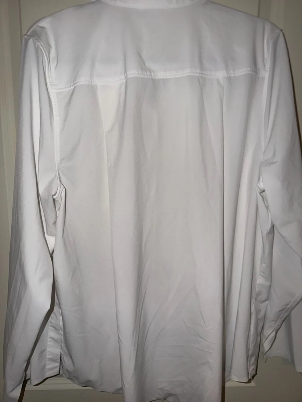 Athleta Women's White Long-Sleeve Button-Front Shirt XL - Picture 8 of 12